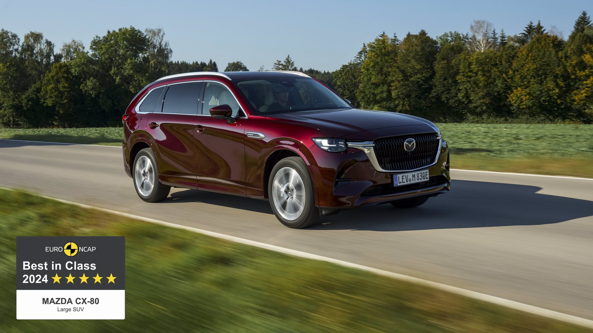 Mazda CX-80, el vehículo más seguro de su segmento