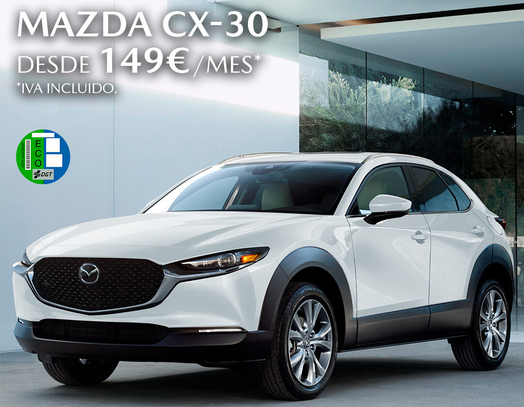 Mazda CX-30 desde 149€/mes con FlexiOpción