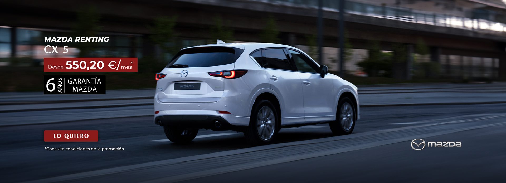 Mazda CX-5 desde 550,20€/mes