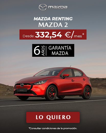 Mazda 2 desde 332,54€/mes