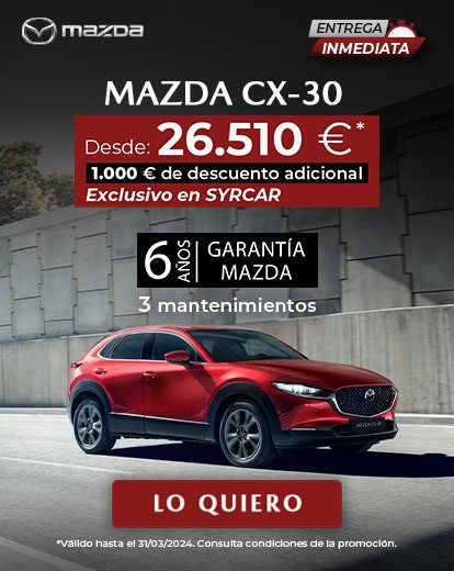 Mazda CX-30 desde 26.510€