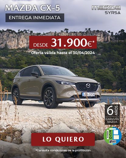 Mazda CX-5 desde 31.900€