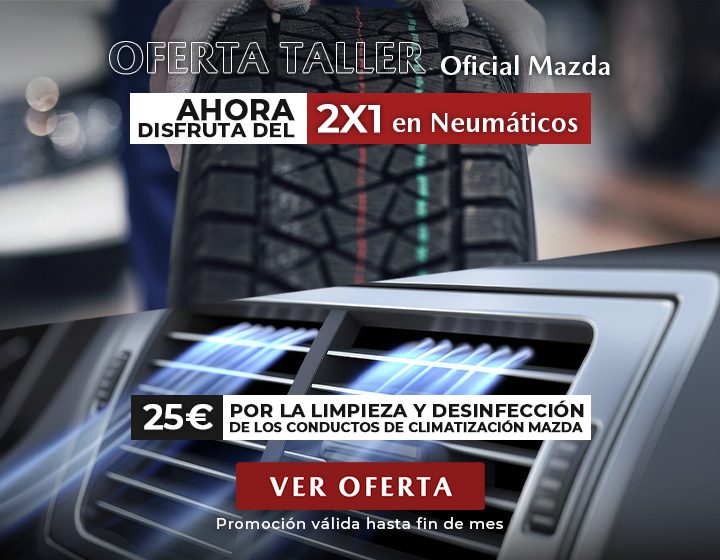 2×1 en neumáticos para tu Mazda