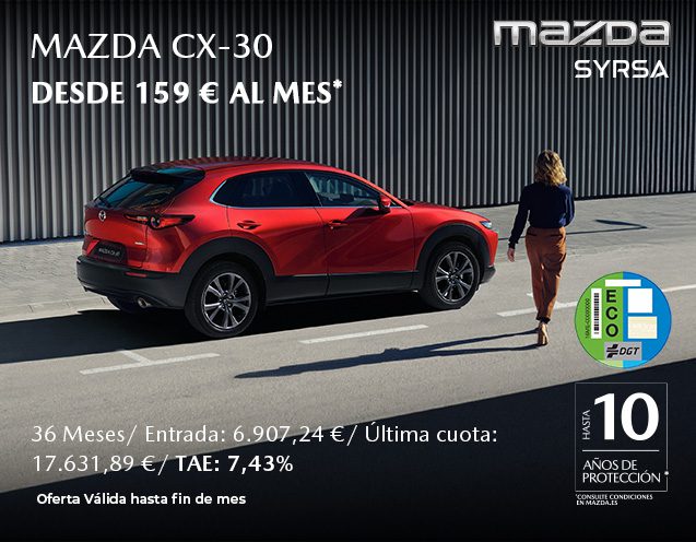 CX-30 desde 159€ al mes